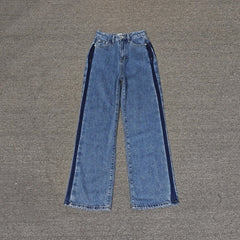 Blue Side-Line Casual Jeans