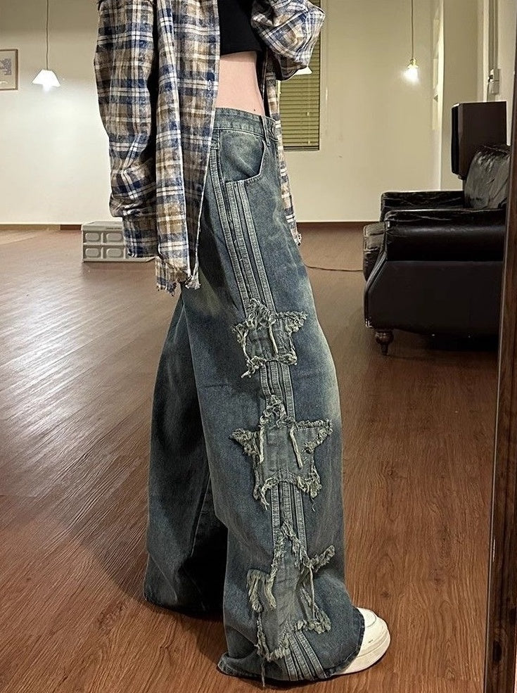 Blue Star Patches Jeans