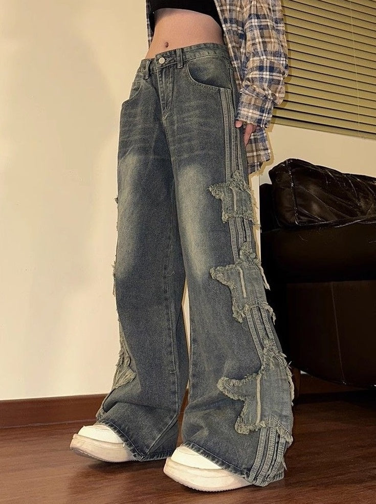 Blue Star Patches Jeans