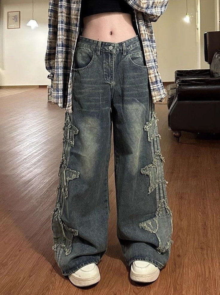 Blue Star Patches Jeans