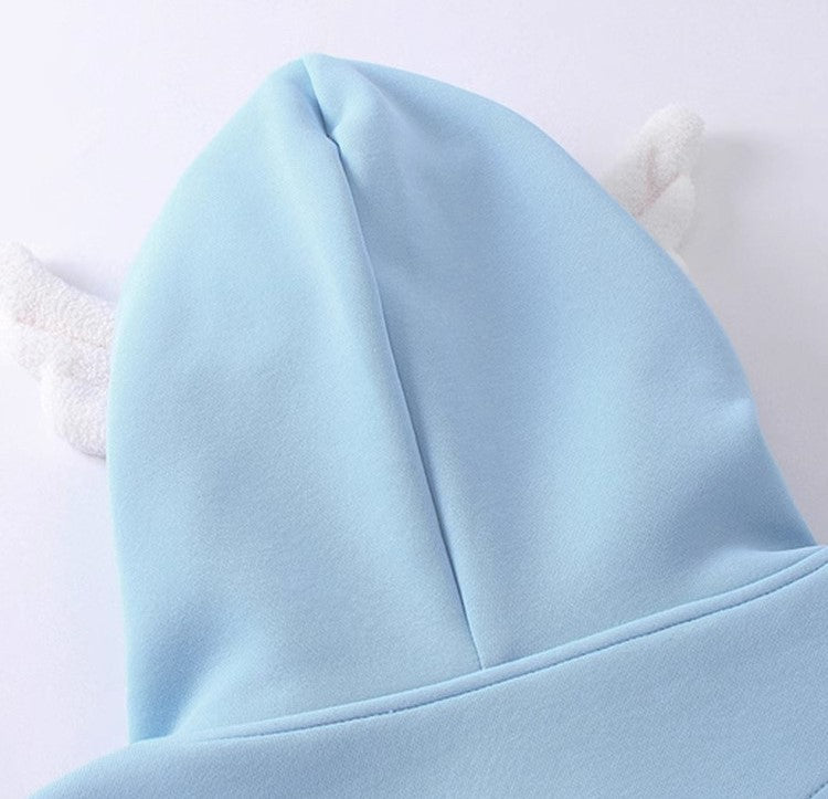 Blue Stars And Angel Hood Jacket