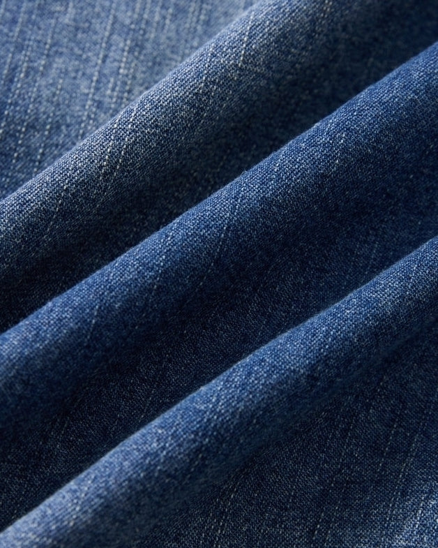 Blue Washed Retro Denim Shirt
