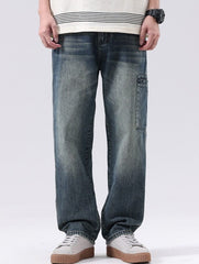 Blue Washed Side Pocket Jeans