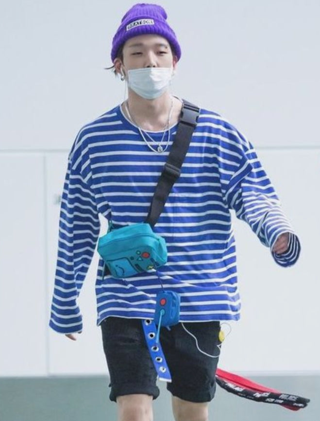 Blue Striped Long Sleeve T-Shirt