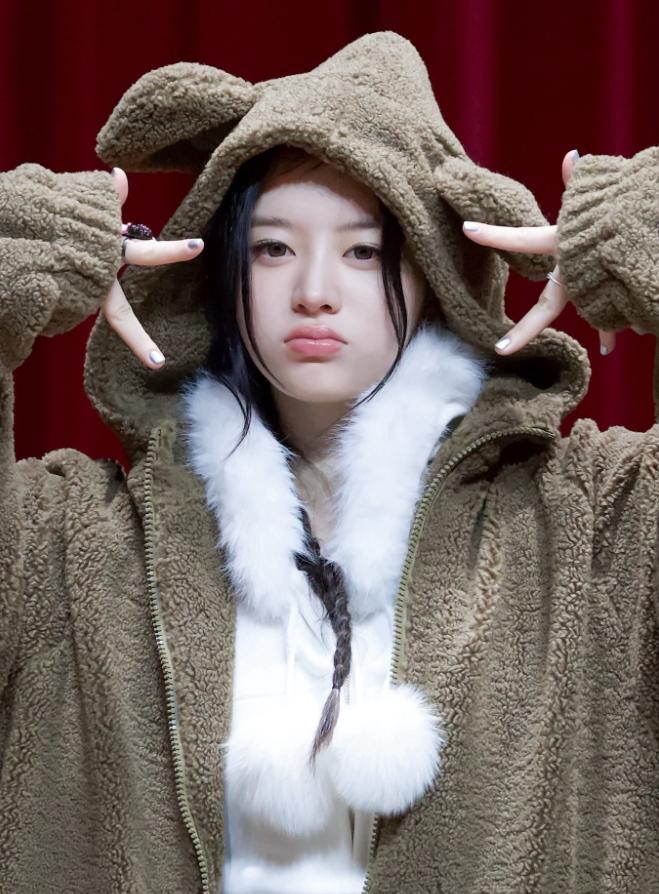 Brown Bear Ears Hooded Plush Jacket