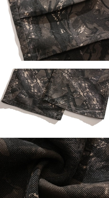 Brown Branch Camouflage Pants