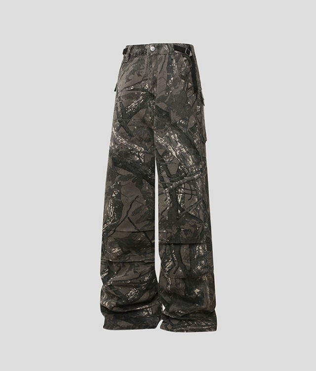 Brown Branch Camouflage Pants