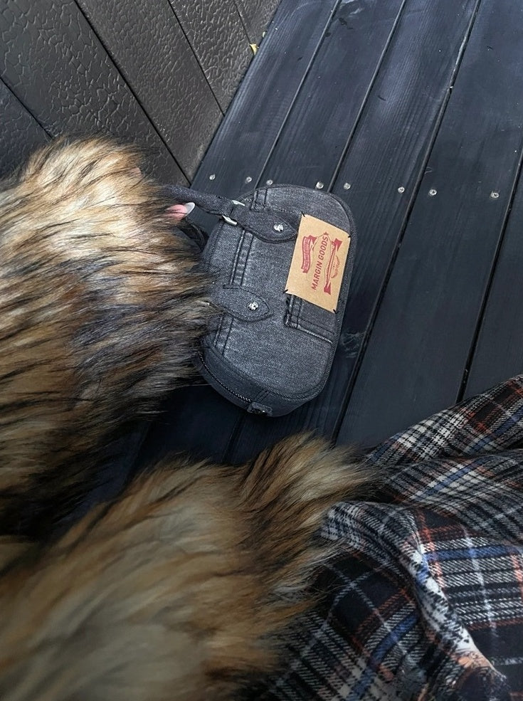 Brown Fluffy Faux Fur Jacket