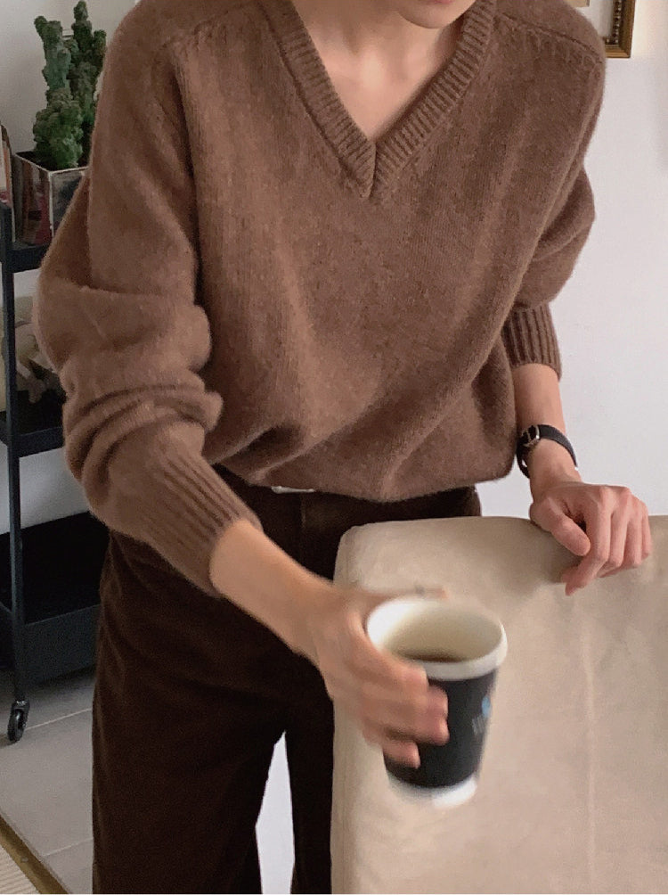 Brown Longsleeve Knit Sweater
