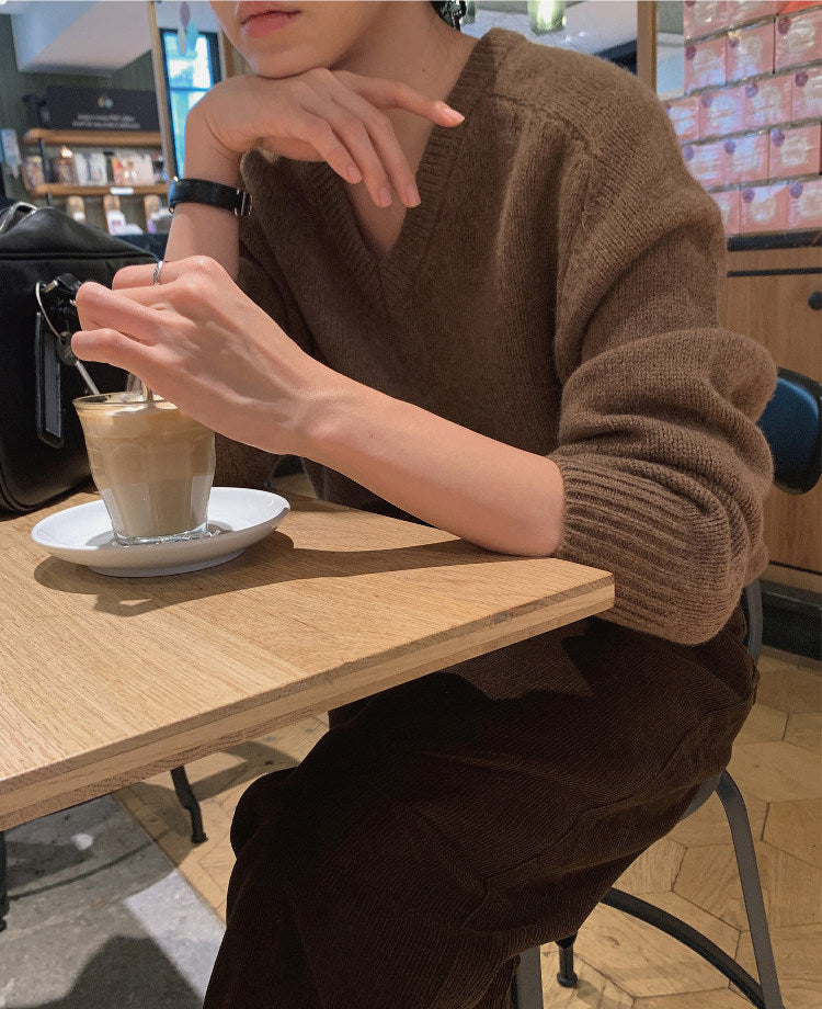Brown Longsleeve Knit Sweater