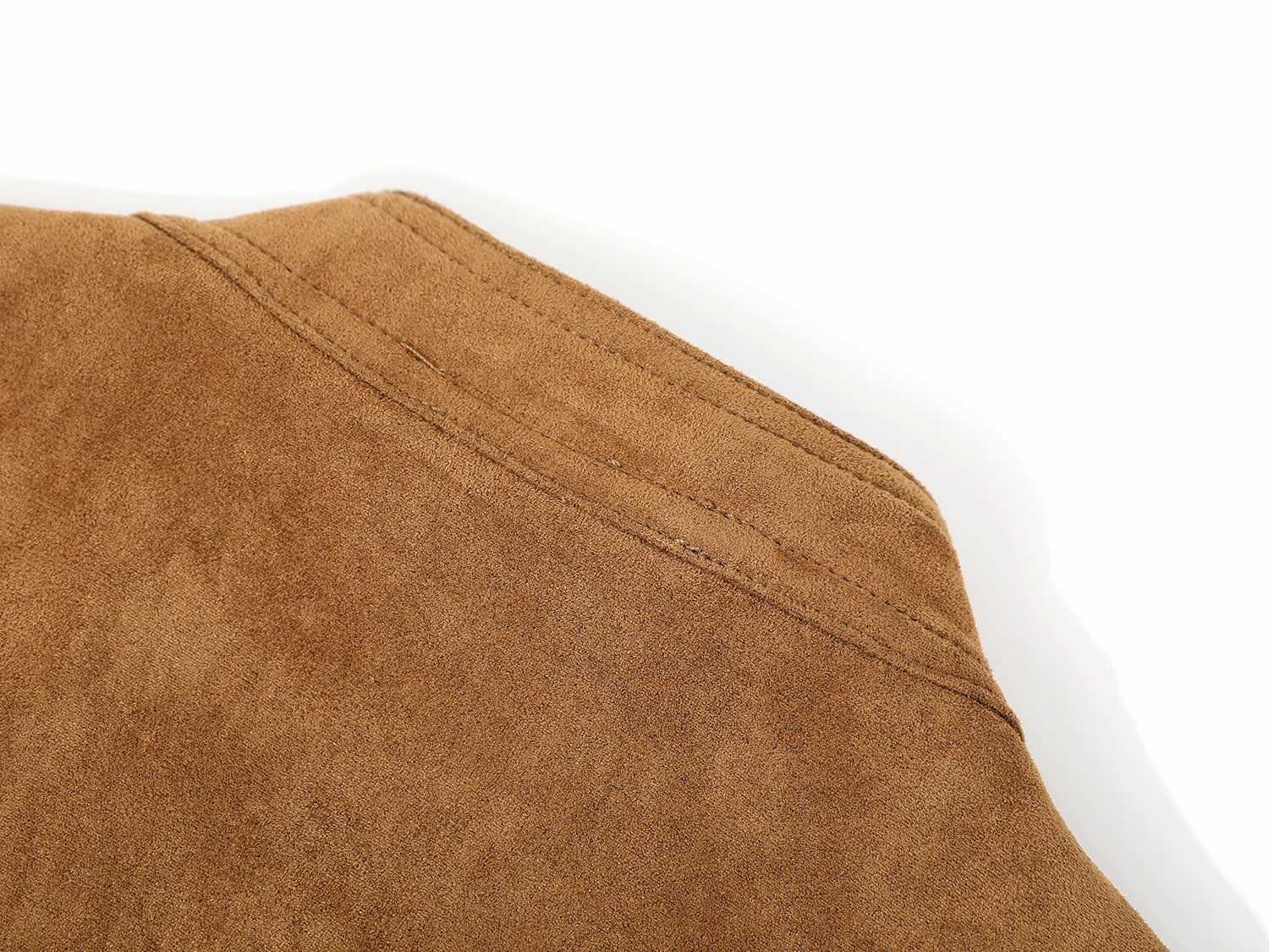 Brown Oversized Suede Leather Jacket