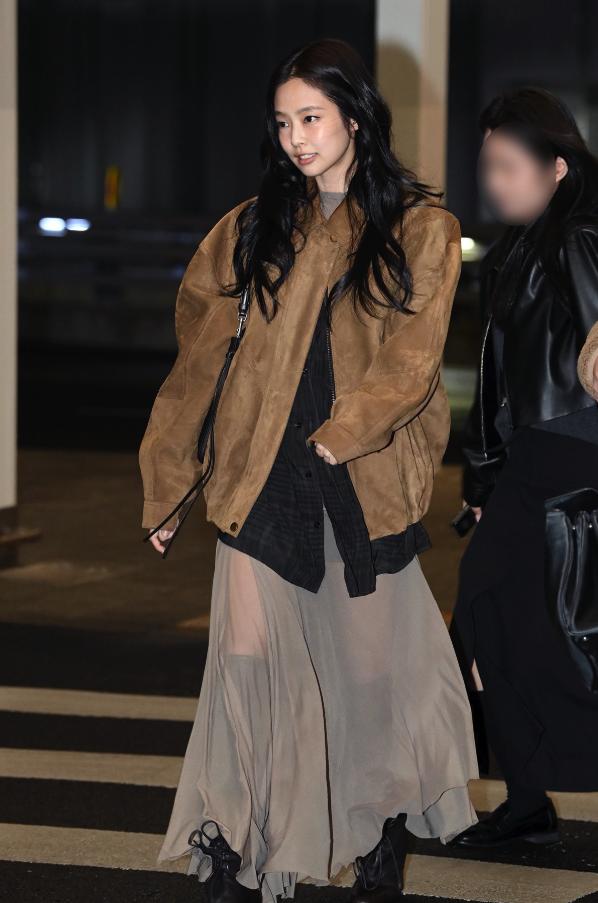 Brown Oversized Suede Leather Jacket