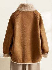 Brown Shearling Aviator Jacket