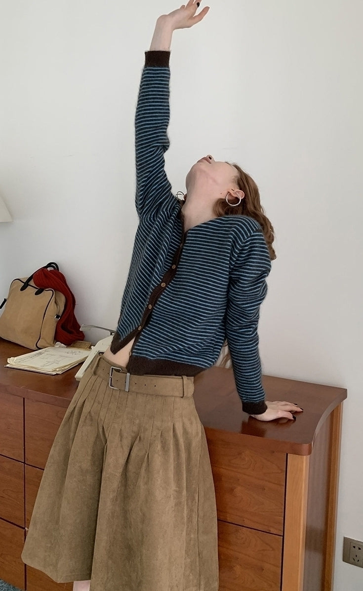 Brown Midi Skirt Autumn Winter Collection