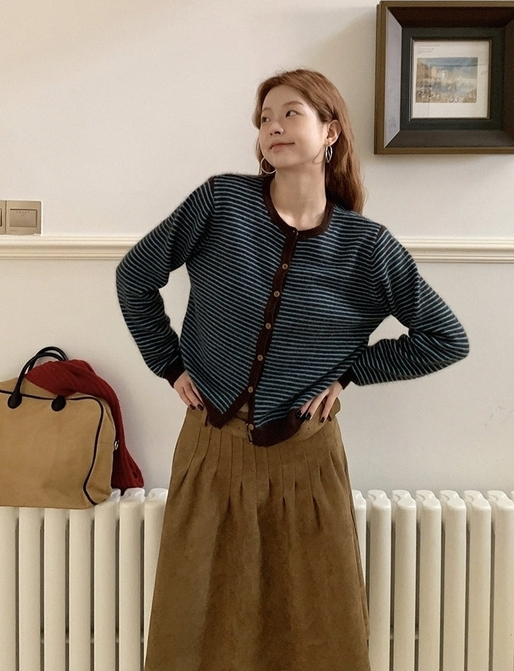 Brown Midi Skirt Autumn Winter Collection