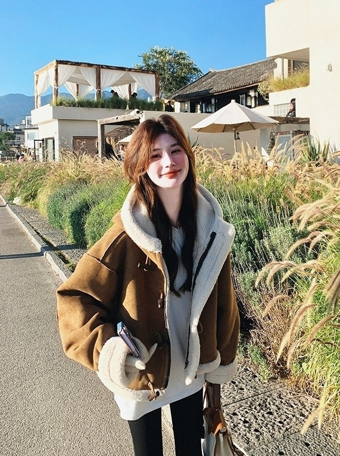 Brown Toggle Winter Coat