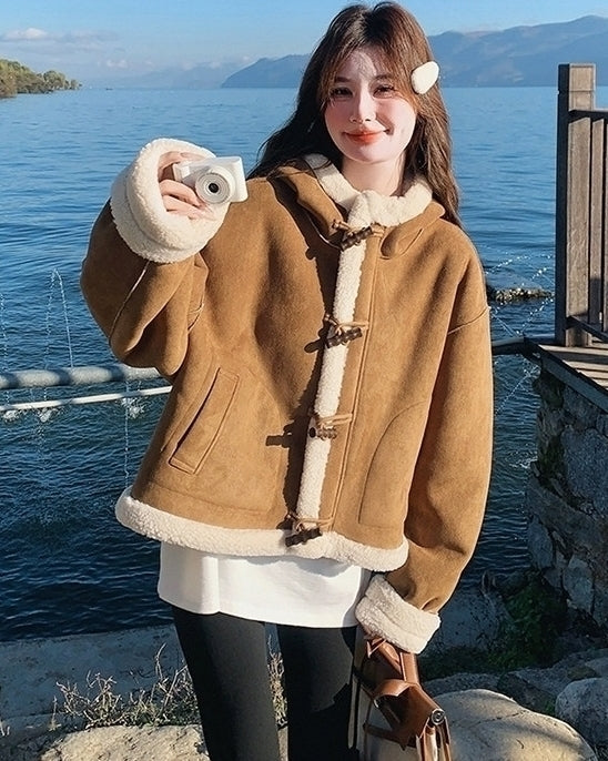 Brown Toggle Winter Coat