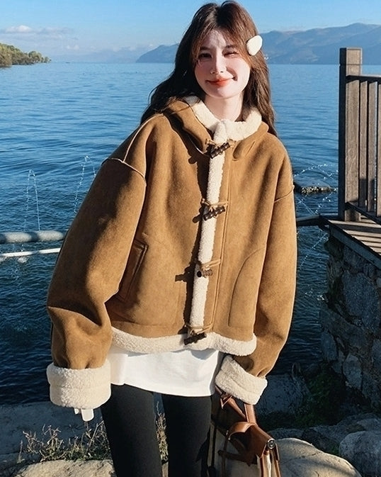 Brown Toggle Winter Coat