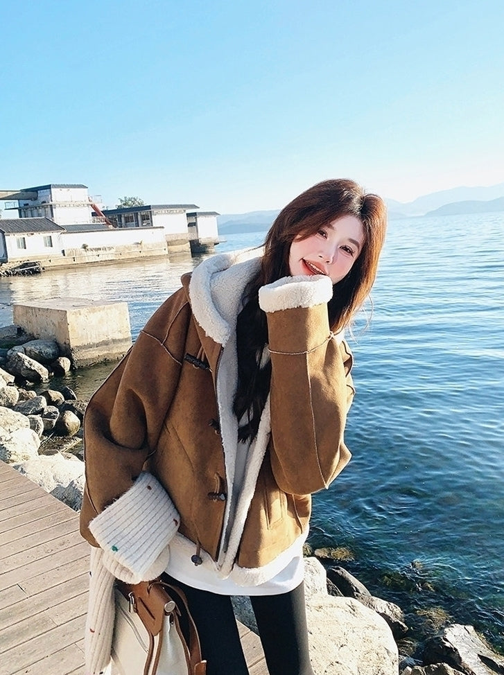 Brown Toggle Winter Coat