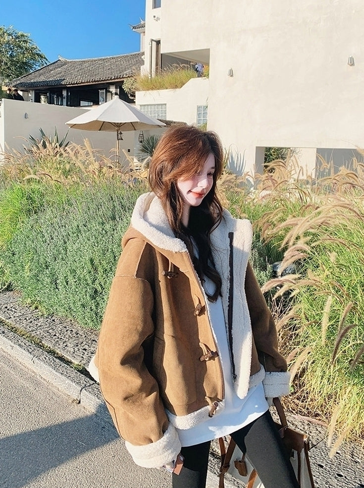 Brown Toggle Winter Coat