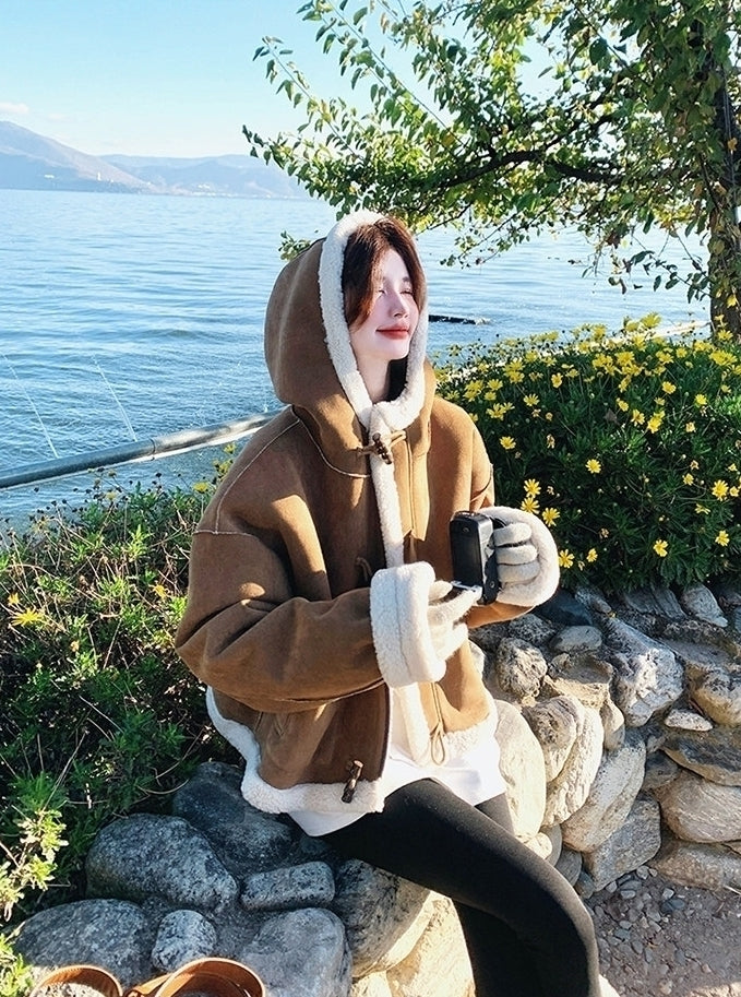 Brown Toggle Winter Coat