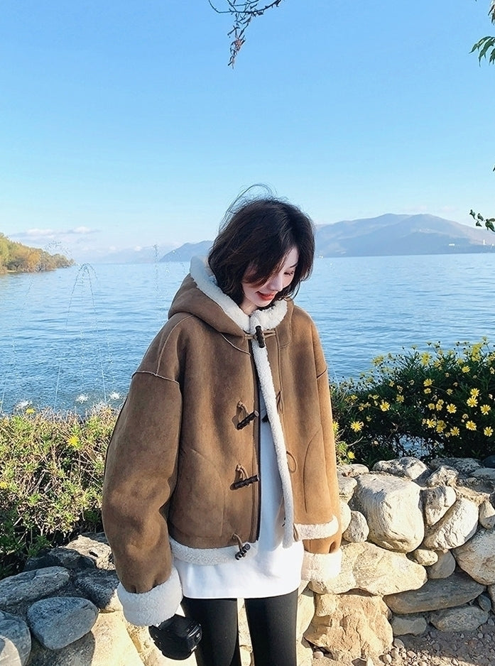 Brown Toggle Winter Coat