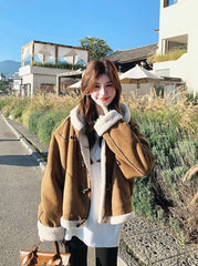 Brown Toggle Winter Coat