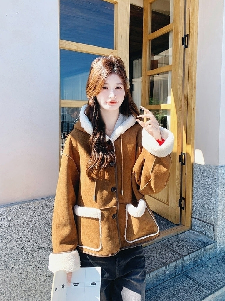 Brown Toggle Winter Coat