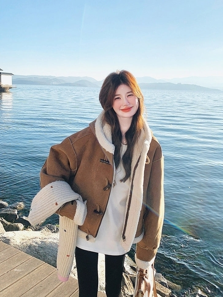 Brown Toggle Winter Coat