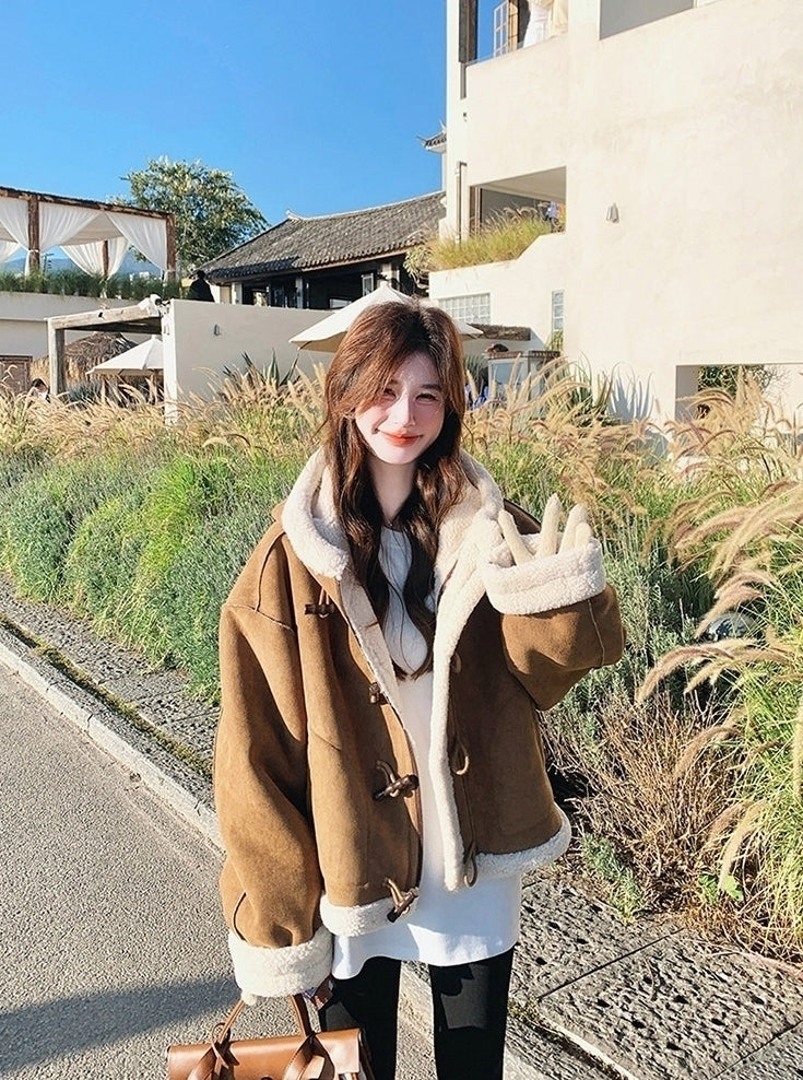 Brown Toggle Winter Coat