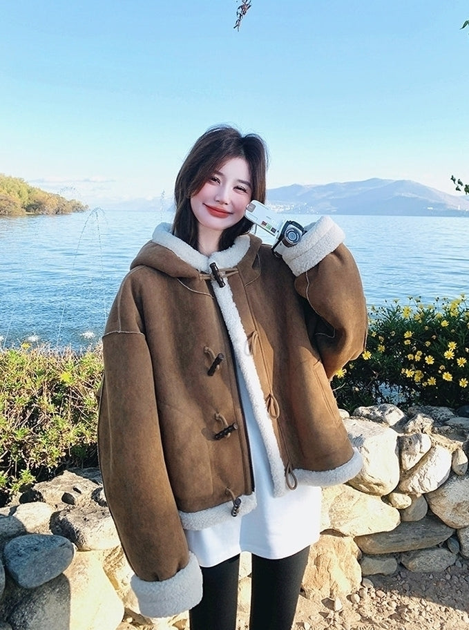 Brown Toggle Winter Coat