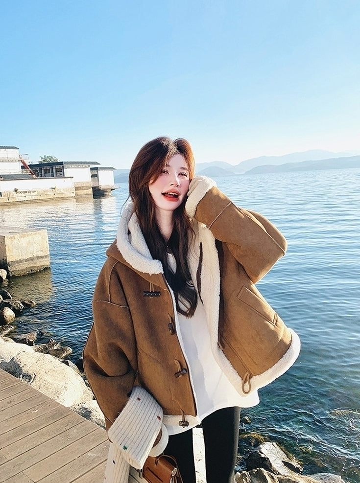 Brown Toggle Winter Coat