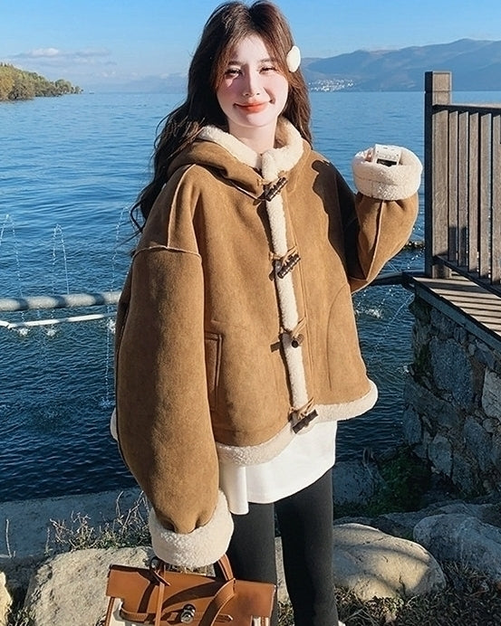 Brown Toggle Winter Coat