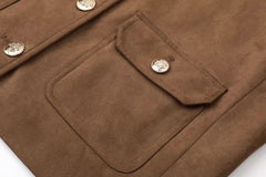Brown Vintage Suede Jacket