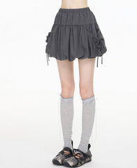 Bubble Hem Pocket Mini Skirt