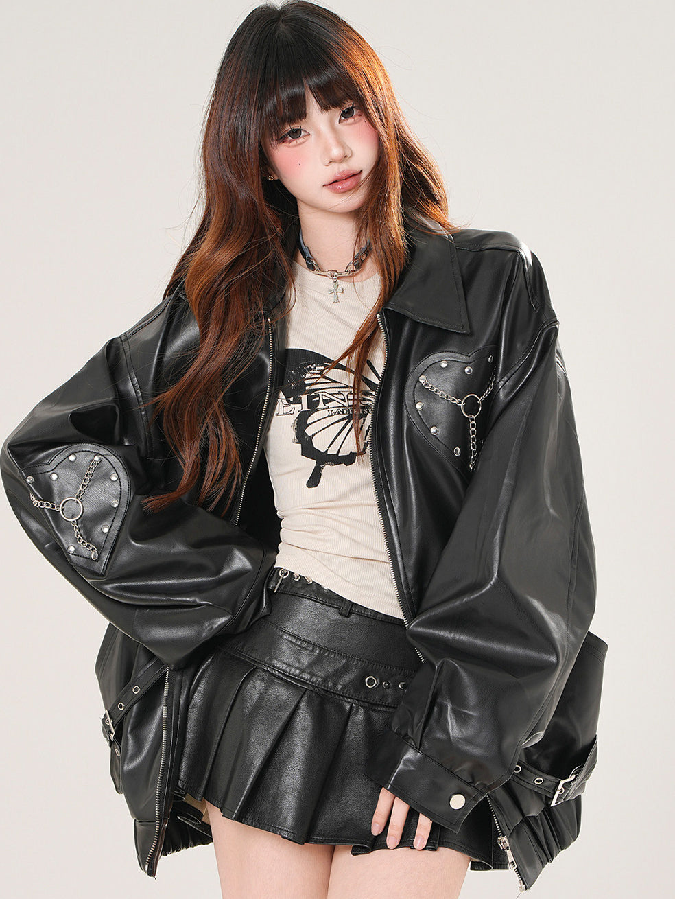 Butterfly Detail Long Sleeve Slim Fit Top