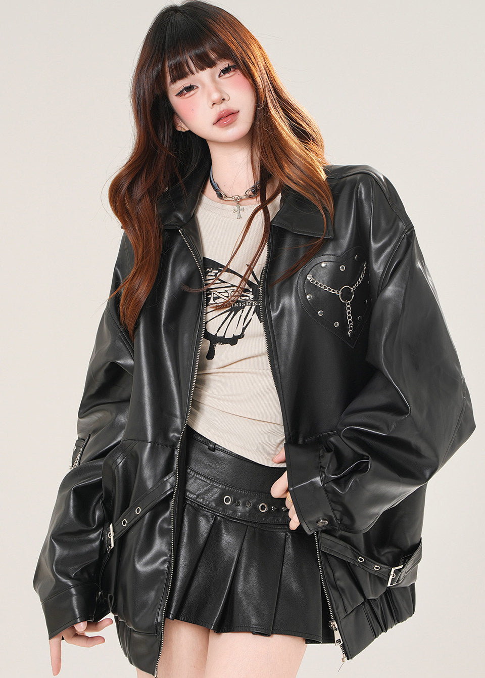 Butterfly Detail Long Sleeve Slim Fit Top
