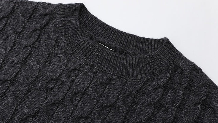 Cable Knit Sweater Cozy Winter Pullover