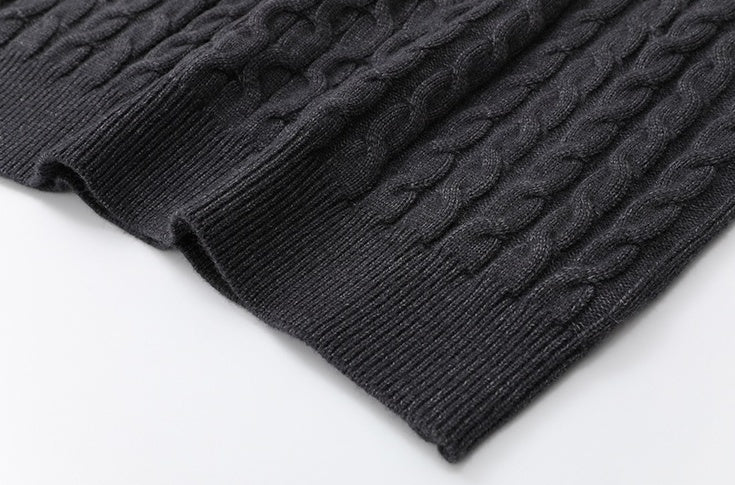 Cable Knit Sweater Cozy Winter Pullover
