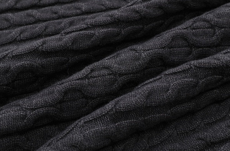 Cable Knit Sweater Cozy Winter Pullover