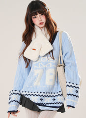 Campus Style Fair Isle Sweater