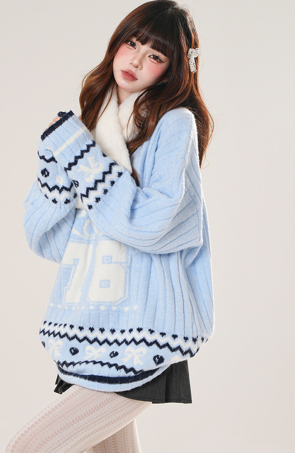 Campus Style Fair Isle Sweater