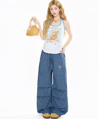 Cartoon Bear Halter Tank Top