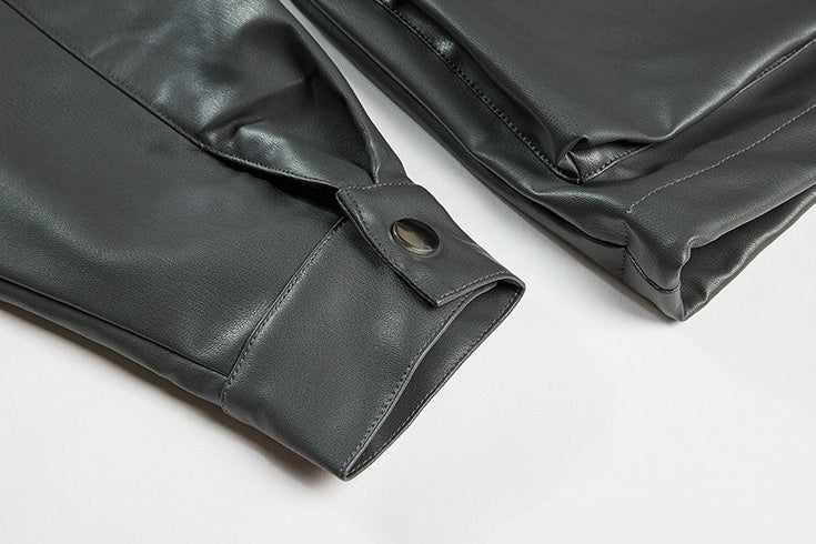 Casual Biker Jacket Trendy Outerwear