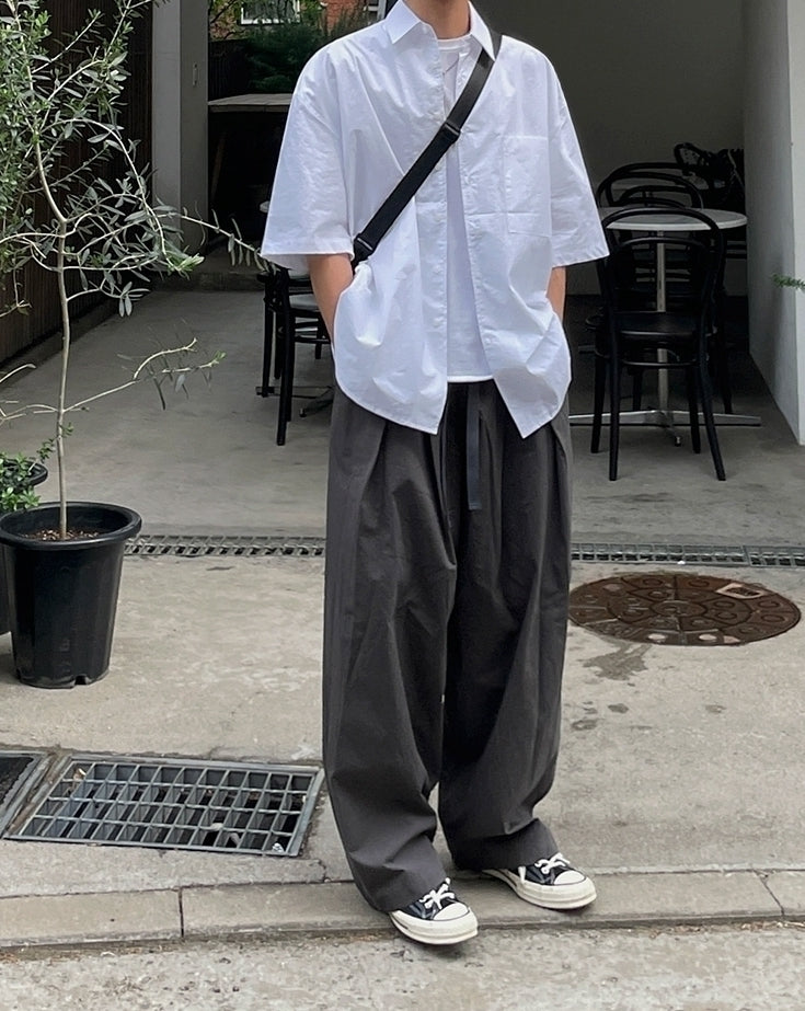 Casual Linen Short Sleeve Shirt