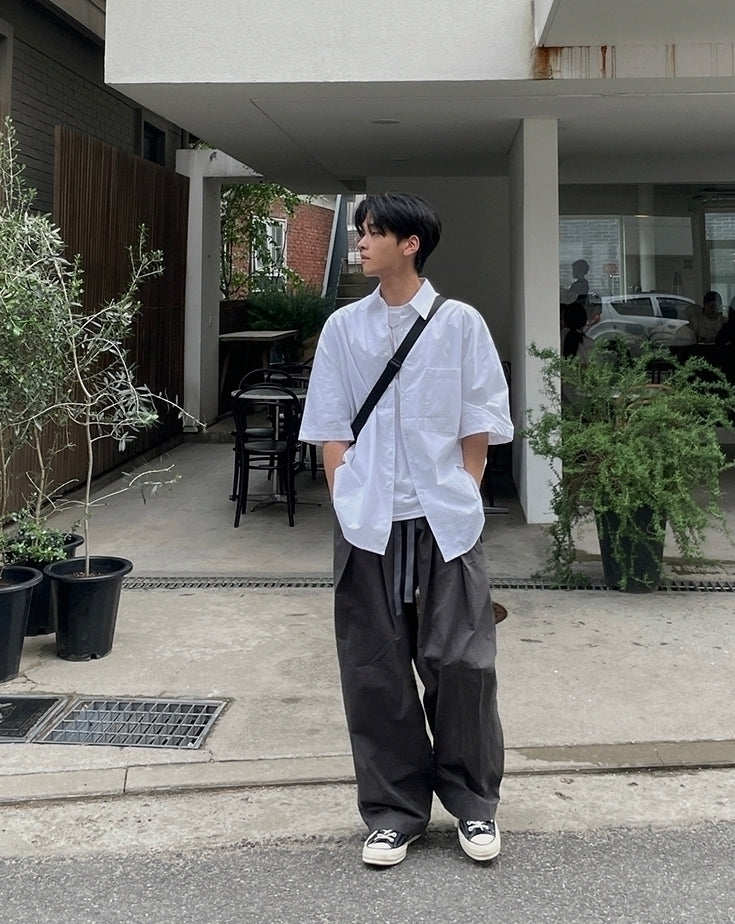 Casual Linen Short Sleeve Shirt