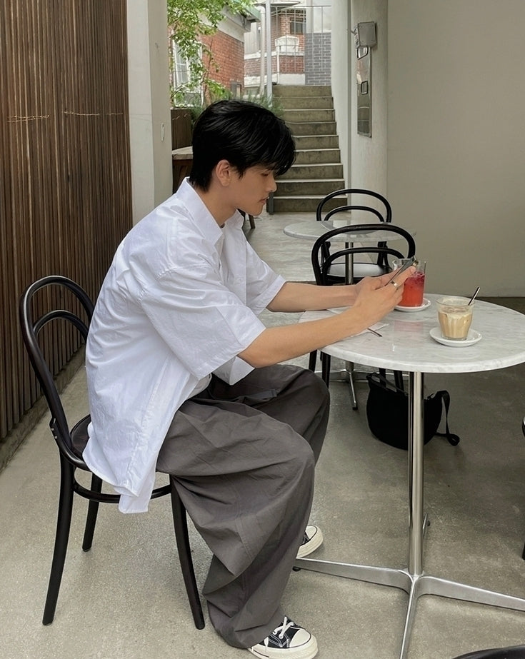 Casual Linen Short Sleeve Shirt
