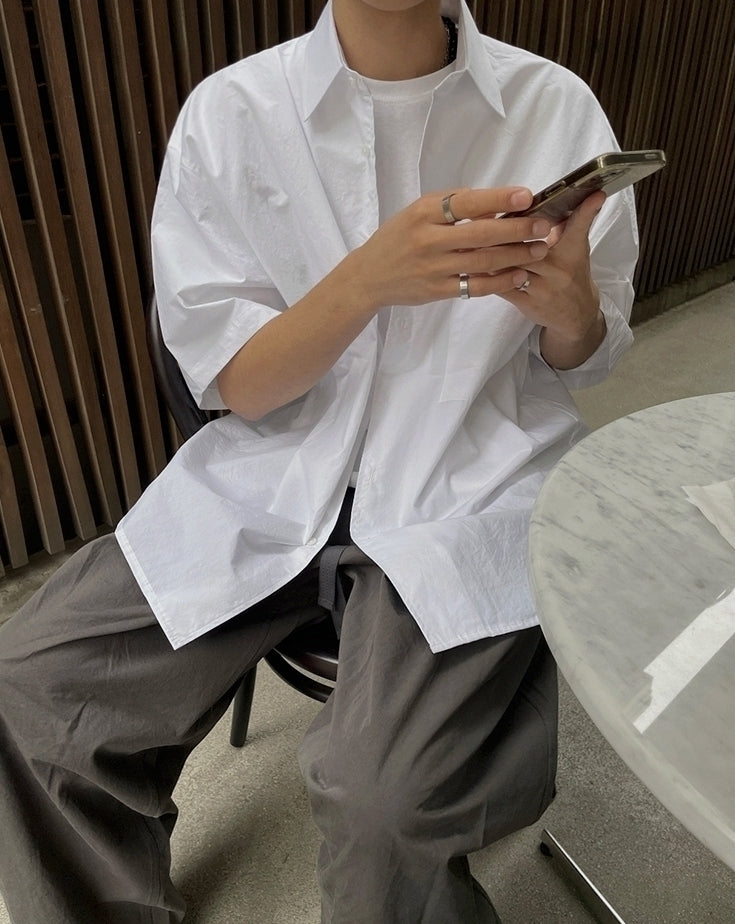Casual Linen Short Sleeve Shirt