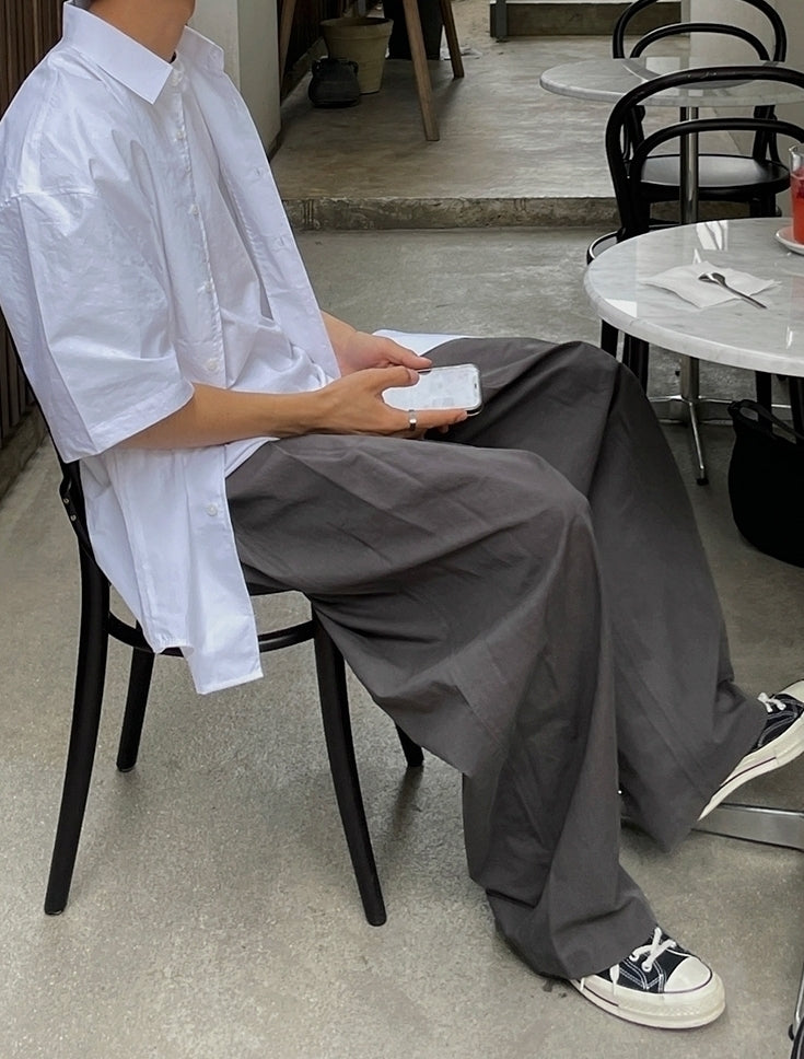 Casual Linen Short Sleeve Shirt
