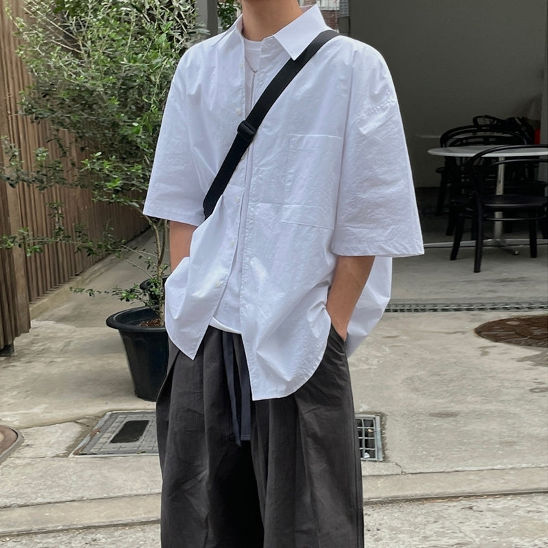 Casual Linen Short Sleeve Shirt